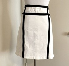 New! Cache Ivary Off White Black Career Skirt  Size 12 - £36.54 GBP