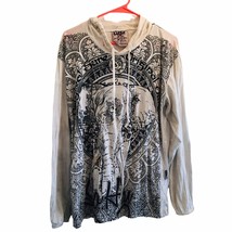 Sure Designs AOP Hoodie Long Sleeve Graphic Elephant Double Sided L Crin... - $47.49