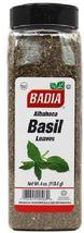 Badia BASIL Leaves - 4oz Jar - $17.99