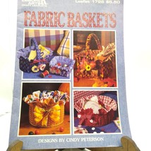 Vintage Craft Patterns, Fabric Baskets by Cindy Peterson Leaflet 1726, L... - $17.42
