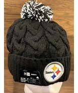 Pittsburgh Steelers Beanie Girls Kids Youth Beanie NFL Black Pom Cuffed ... - $32.46 CAD