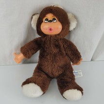 Atlanta Novelty Gerber Thumb Sucker Monchhichi Teddy Bear Monkey Brown Plush Toy - £31.14 GBP