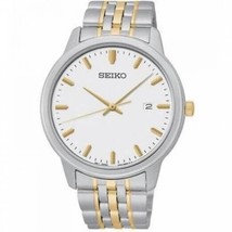 Seiko Men&#39;s SUR094 Prime Analog Quartz Two-Tone Stainless Steel Bracelet Watch - £90.43 GBP