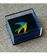 Ukrainian flag Swallow Martlet Lapel Pin badge Blue Yellow Gift Box Ukra... - $20.78 CAD+