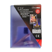 Ultra Pro 4x6&quot; Toploader Pack of 24 Protective Sleeves Clear - £15.87 GBP