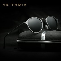 VEITHDIA Brand Sunglasses Fashion Round Unisex Sun Glasses Polarized Coa... - £24.74 GBP