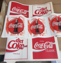 Vintage 3 Rolls Coca Cola Classic Diet Coke Corrugated Banner Display St... - $269.87