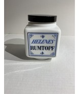 Vintage Helenes Rumtopf 0.7L white glass jar from Niebuhr Hamburg Germany - £11.36 GBP