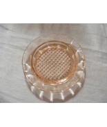 Vintage Depression Glass Coaster Pink Color - $19.79