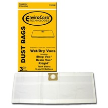 EnviroCare Replacement Vacuum Cleaner Dust Bags for Shop Vac Type E 5-8 ... - $21.99