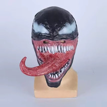 New Venom Long Tongue Mask Cosplay Latex Masks Horror Party Helmet Hallo... - $28.04