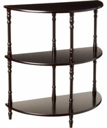 Frenchi Home Furnishing 3-Tier Wood Crescent, Half Moon, Hall,, And End ... - $53.95