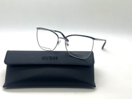 Authentic Guess Gu 2878 008 GUNMETAL/BLUE 53-15-140MM Eyeglasses Stainless Steel - £30.99 GBP