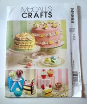 McCall&#39;s 5868 Sachets Pincushions Magnets Petits Fours Cake Cupcake - £10.27 GBP