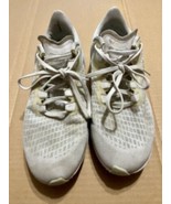 Nike Air Zoom Pegasus 37 White Silver Mesh BQ9647-101  Women Sz 9 - $451.60 MXN