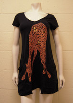 Lauren Moshi Pocket Dress Giraffe Tee Black NEW -SS9-GIR - $89.00