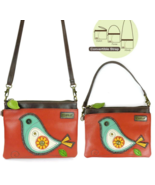 New CHALA Mini Crossbody Bird Purse, Red Pebbled Leather, Versatile &amp; Co... - $734.99 MXN