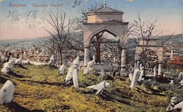 Sarajevo Yugoslavia-Bosnia ~ Turkischer Friedhof 1912 Foto Cartolina - £7.65 GBP
