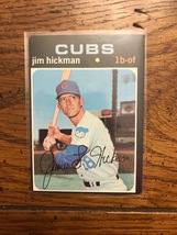 Jim Hickman 1971 Topps Baseball Card (01210) - £2.34 GBP
