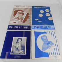 Lot of 4 Vintage 1940s Era Sheet Music My Desire Remember When Angels Minutes - £15.13 GBP