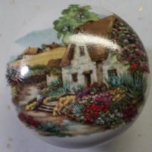 Ceramic Cabinet Knobs W/ Cottage Scene @Pretty@ Misc - £3.56 GBP