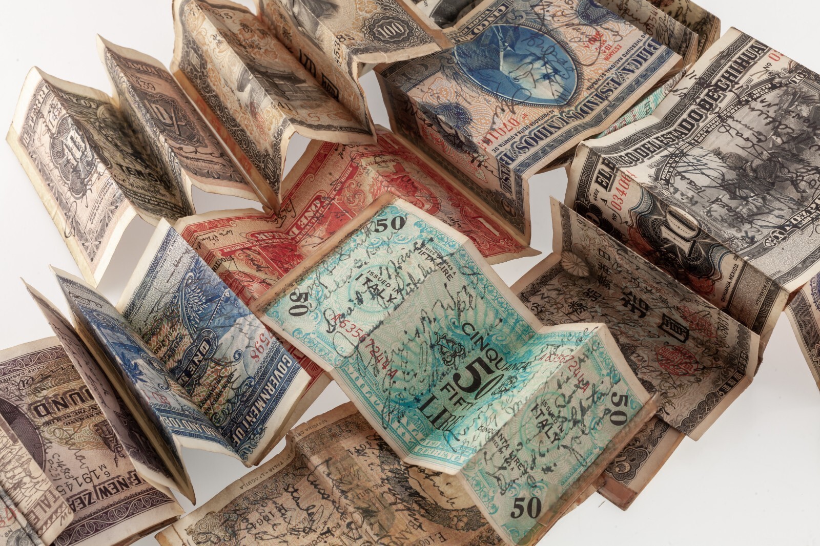 WWII US Short Snorter totaling 28 Notes! R5D-1 Honolulu To Oakland Item image 3