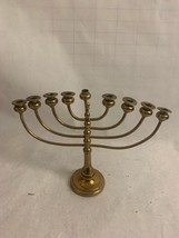 Vintage Hanukkah Menorah, Solid Brass, Chanukah Menorah - $23.76