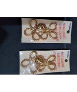 2 New Wrights Gold Fashionable Frog Closures For Coat, Dress, Belt Blous... - $11.70