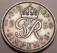 Großbritannien 1950 6 Pence ~ Groß Für Hochzeit &amp; Getting Married - £3.26 GBP