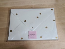 Kate Spade 2x Envelope Folio Case Gold Dot Set Magnetic Closure 9.5x12.75x3/8 - £11.15 GBP