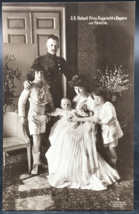 c1910 RPPC Rupprecht Crown Prince of Bavaria w/ Family Marie Gabrielle Postcard - £14.58 GBP