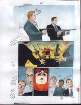 Original 1997 Daredevil 364 page 9 color guide art:90s Marvel Production... - $49.49