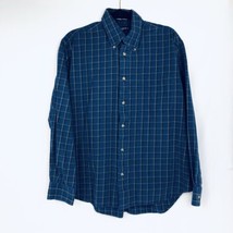 IVY CREW Classic Mens Button Down Checkered Shirt Long Sleeve Size Large - $11.80