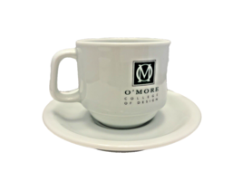 Espresso Cup Saucer Set O&#39;More College of Design Franklin Tennessee TN Schmidt - £14.13 GBP