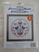 Dutch Designs Pa Dutch Folk Art Counted Cross Stitch Doves Of Peace Sealed Kit - £4.79 GBP