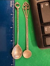 2 Vintage Souvenir Spoons 800 Silver Crescent Star + Ottoman Turkey Kuru... - $33.20