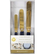 Wilton Navy Blue And Gold Icing Spatula Set, 3-Piece - £43.45 GBP