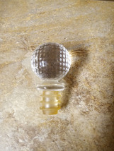 Vintage Golf Ball Shaped Decanter Bottle Stopper Decorative Top - £15.16 GBP