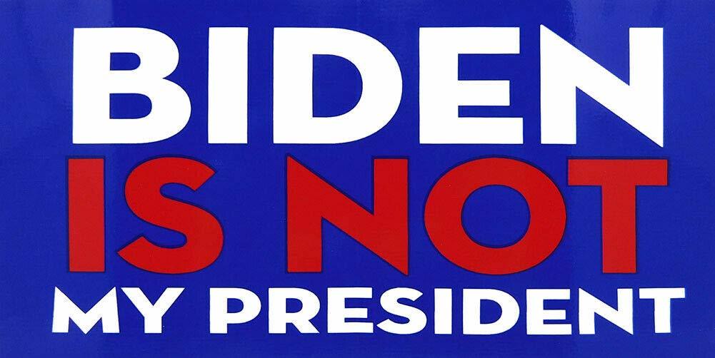 Biden is Not My President Blue Vinyl Decal Bumper Sticker - $2.99