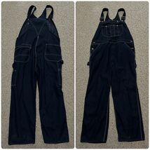 Vintage Toughskins Sears Roebuck Painters Bib Overalls Carpenter Denim S... - $17.21
