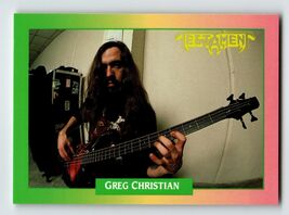 Testament Greg Christian 1991 Rockcards Brockum 94 - $4.85