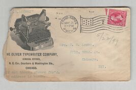 Antique 1899 Oliver Typewriter Advertising Cover Envelope Grand Rapids M... - $15.00