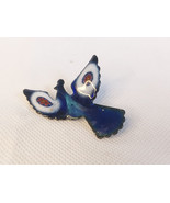 Vintage Handcrafted Enamel Flying Peacock Brooch - $488.71 MXN