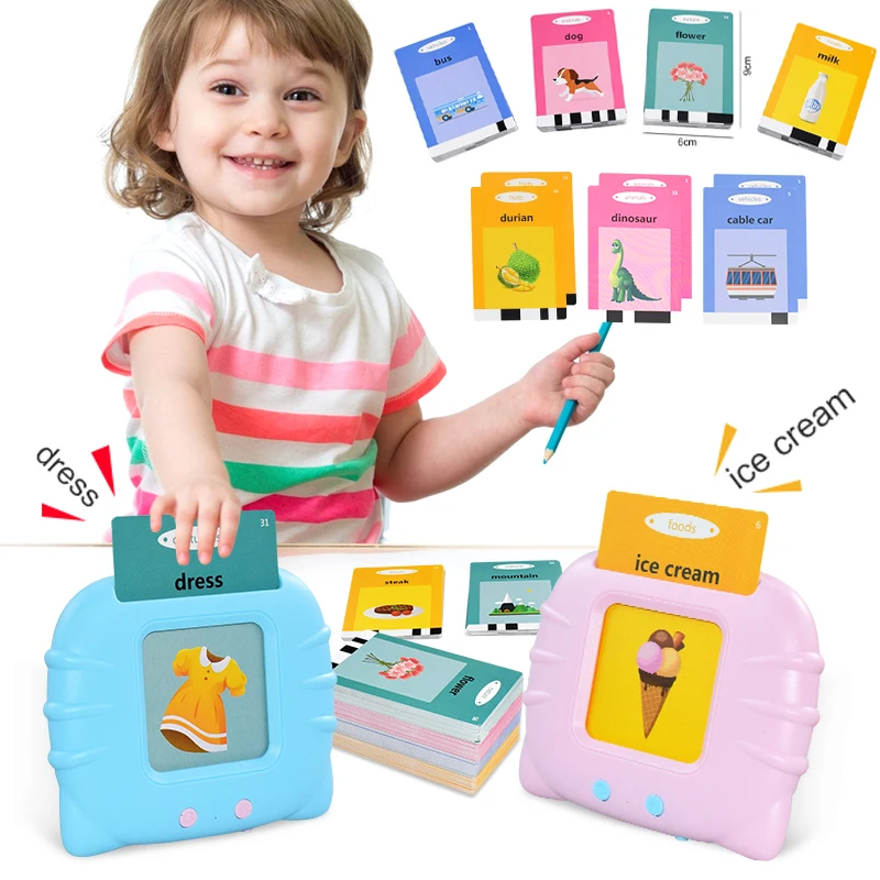 Children Learn Toy Toddler Early Education Language Game Talking Flash Cards - £14.92 GBP