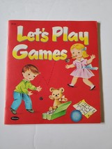 Vintage 1954 Whitman Let's Play Games Activity BOOK 2956 - $9.95