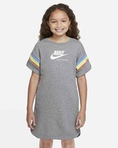 NIKE HERITAGE GIRLS SHORT SLEEVE DRESS ASSORTED SIZES DJ0709 091 - £15.72 GBP