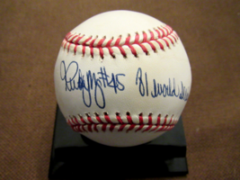 Rudy May # 45 81 Ws Ny Yankees Signed Auto Baseball Vintage Oal Baseball Jsa - £92.87 GBP