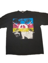 Vtg Rare Thrashed Stussy Graffiti’d Big And Meaty T-shirt Misprint Adult... - $154.95