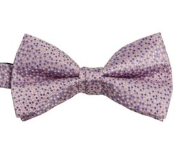 allbrand365 designer Dotted Silk Pre Tied Bowtie Color Pink Size OS - £24.99 GBP