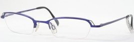 Vintage OU 73.144.03 Indigo Bleu/Vert Rare Lunettes Monture 48-18-139 - $65.82